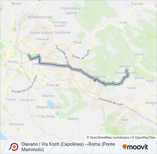 COTRAL bus Line Map