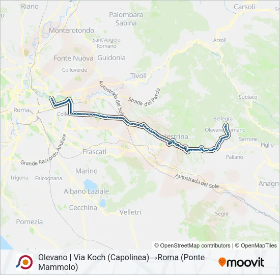 COTRAL Bus Line Map