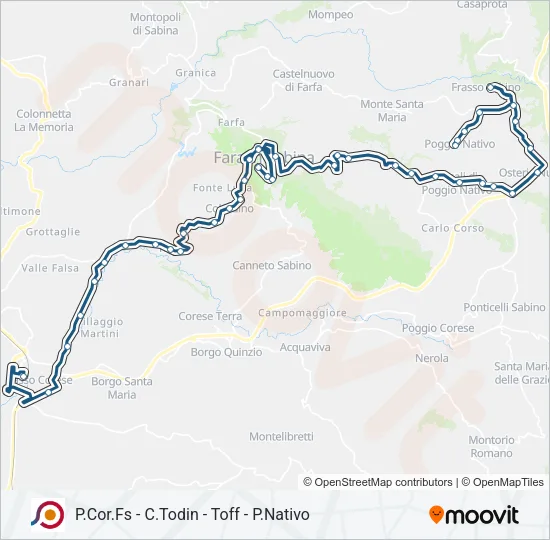 COTRAL Bus Line Map