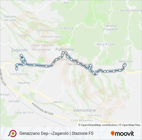 COTRAL Bus Line Map