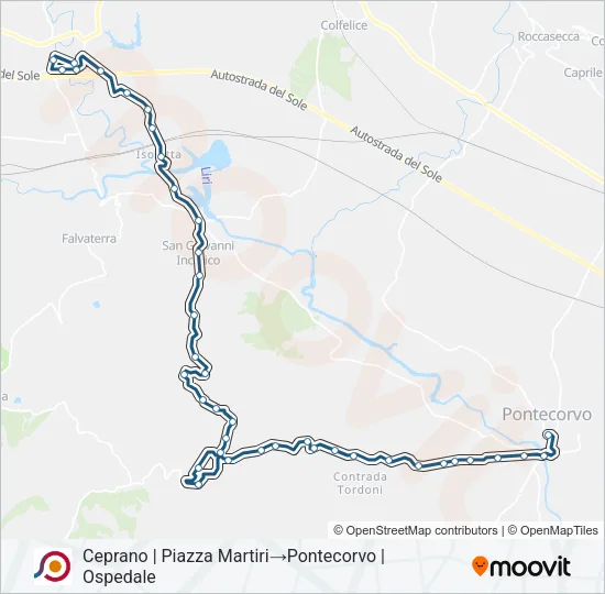 COTRAL Bus Line Map