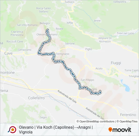 COTRAL Bus Line Map