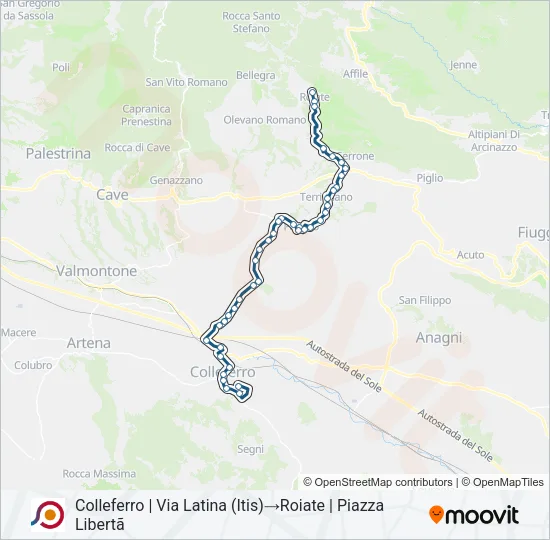 COTRAL Bus Line Map
