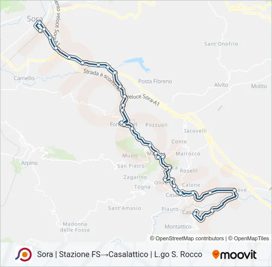 COTRAL Bus Line Map