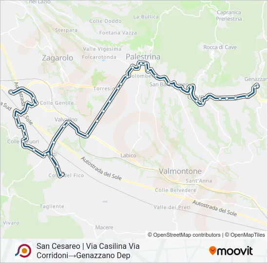 COTRAL Bus Line Map