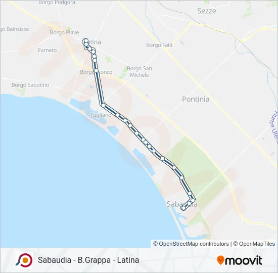 COTRAL Bus Line Map