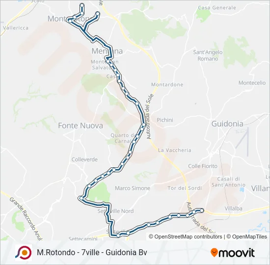 COTRAL Bus Line Map