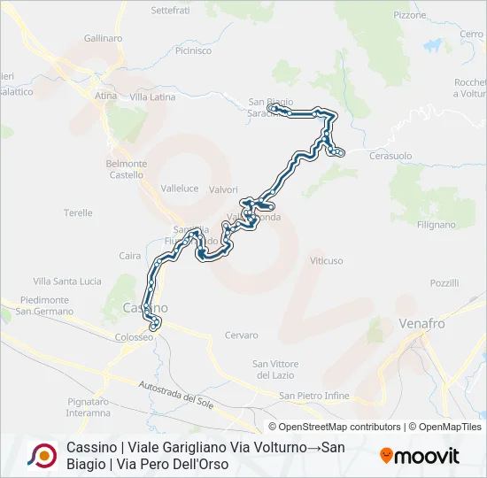 COTRAL Bus Line Map