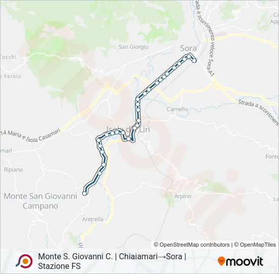 COTRAL Bus Line Map