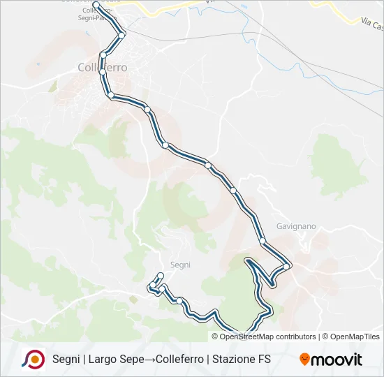 COTRAL Bus Line Map