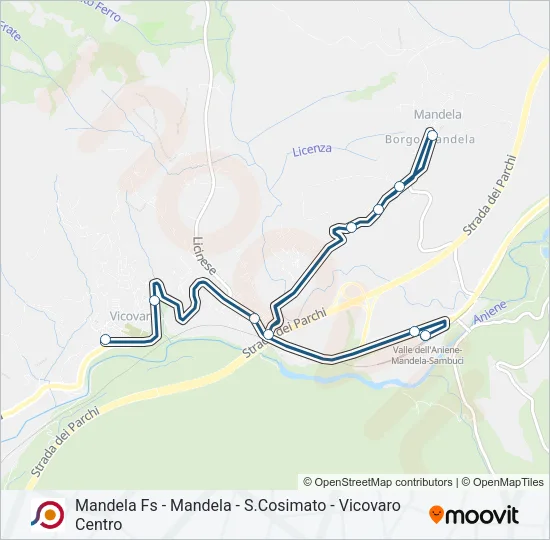 COTRAL Bus Line Map