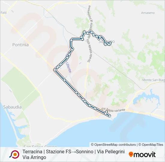 COTRAL Bus Line Map