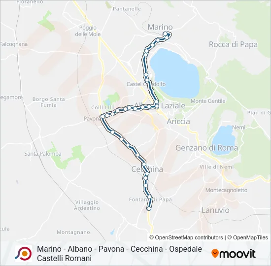 COTRAL Bus Line Map