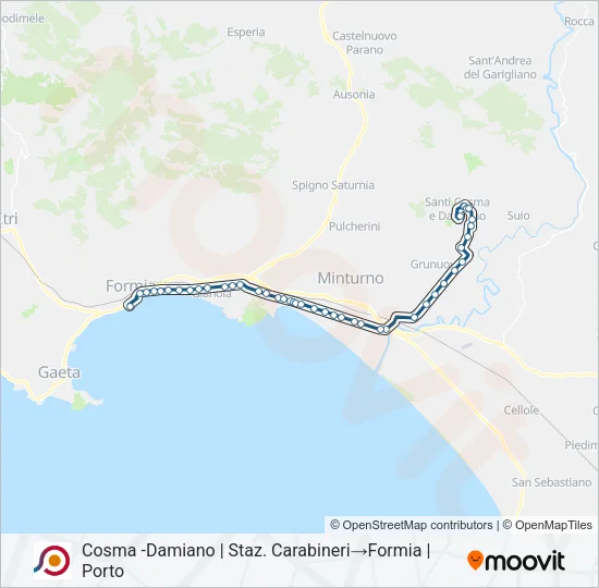 COTRAL Bus Line Map