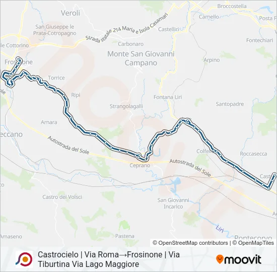 COTRAL Bus Line Map