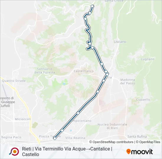 COTRAL Bus Line Map