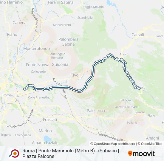 COTRAL Bus Line Map