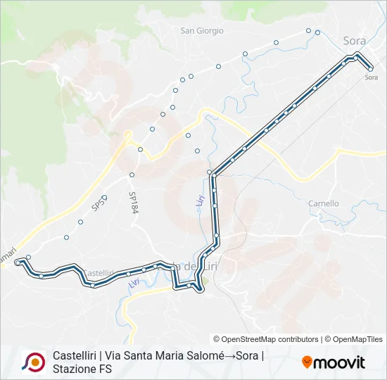 COTRAL Bus Line Map