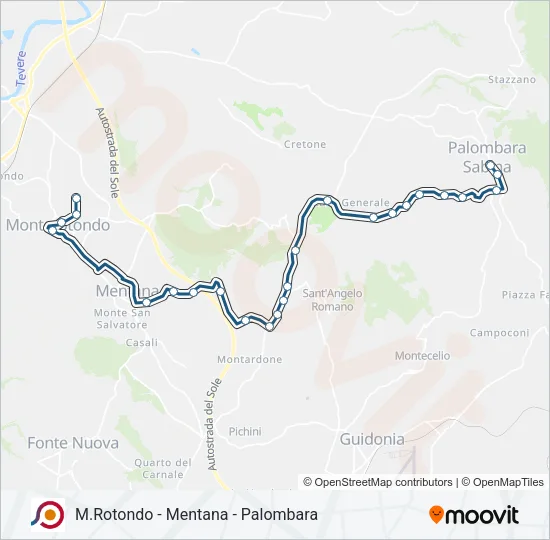 COTRAL Bus Line Map