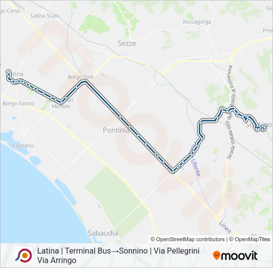 COTRAL Bus Line Map