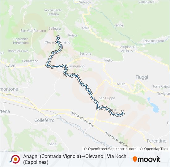 COTRAL bus Line Map