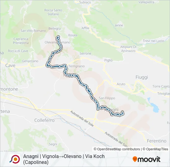 COTRAL Bus Line Map