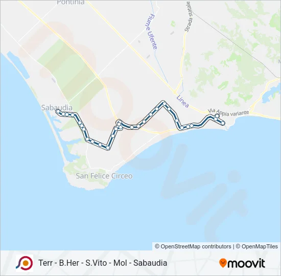 COTRAL Bus Line Map
