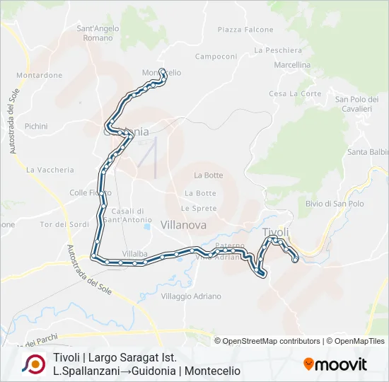 COTRAL Bus Line Map