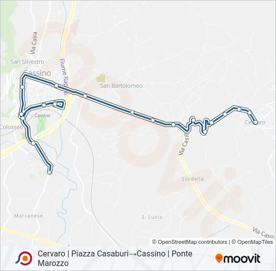 COTRAL Bus Line Map