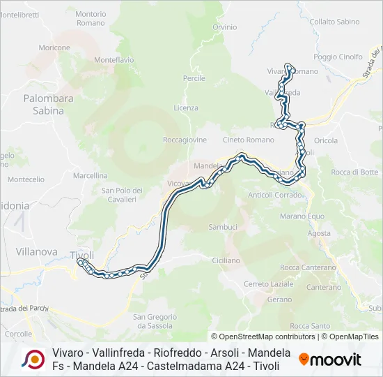 COTRAL Bus Line Map