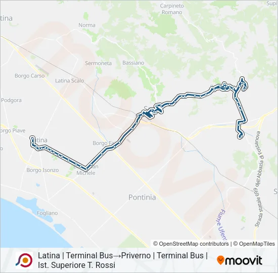 COTRAL Bus Line Map