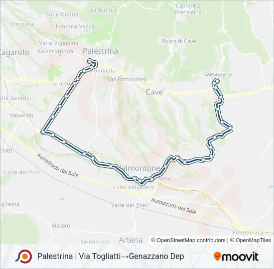 COTRAL Bus Line Map