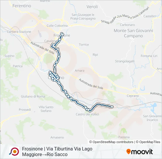 COTRAL Bus Line Map