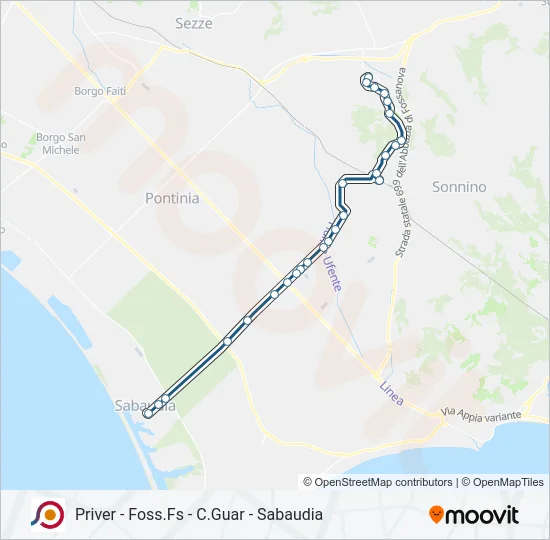 COTRAL Bus Line Map