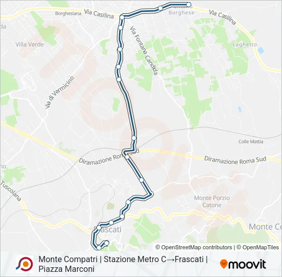 COTRAL Bus Line Map