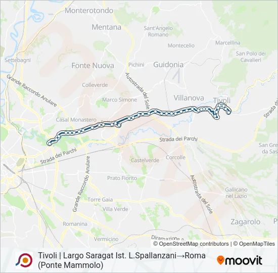 COTRAL Bus Line Map
