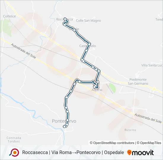 COTRAL Bus Line Map