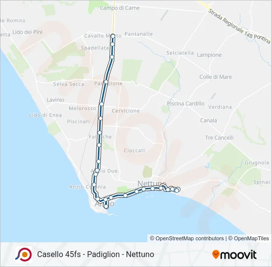 COTRAL Bus Line Map
