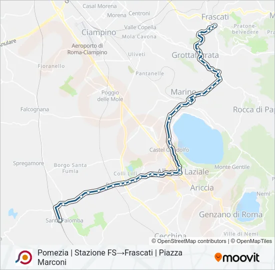 COTRAL Bus Line Map