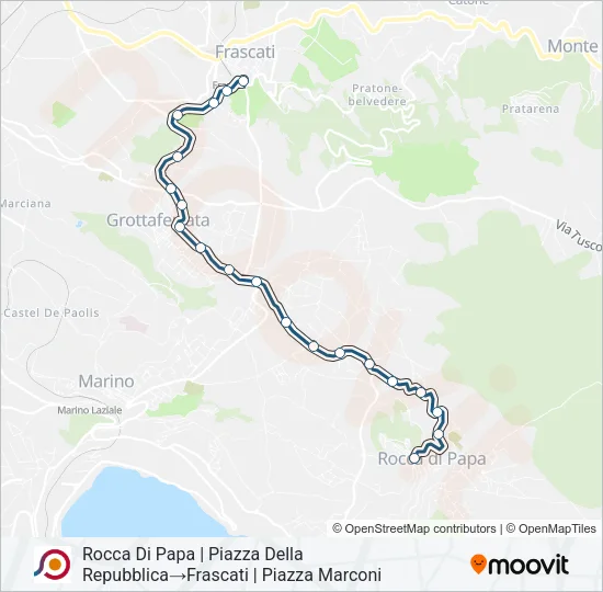COTRAL Bus Line Map