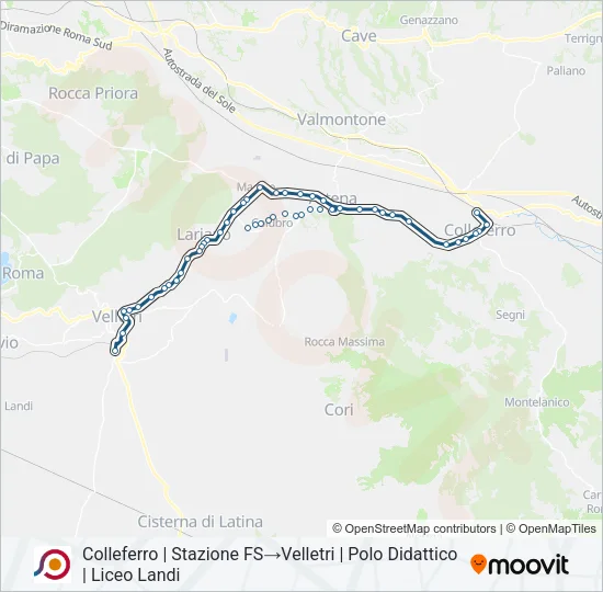 COTRAL Bus Line Map