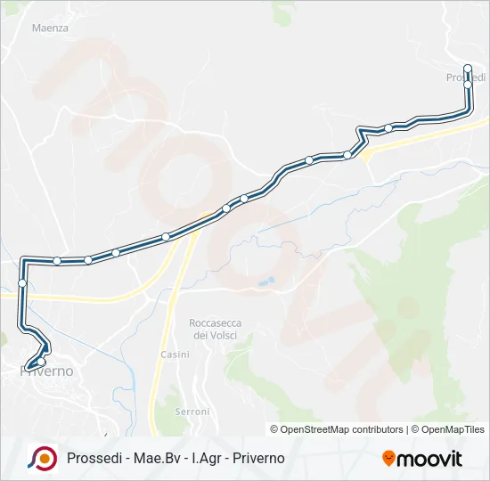COTRAL Bus Line Map