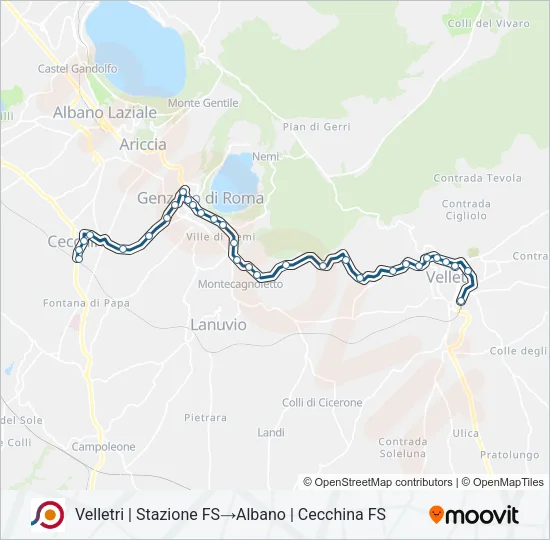COTRAL Bus Line Map