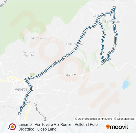 COTRAL Bus Line Map
