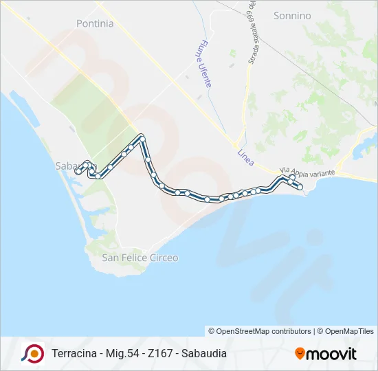 COTRAL Bus Line Map