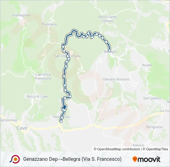 COTRAL Bus Line Map