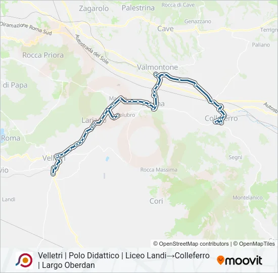 COTRAL Bus Line Map