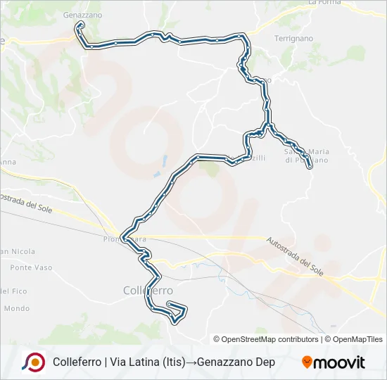 COTRAL Bus Line Map