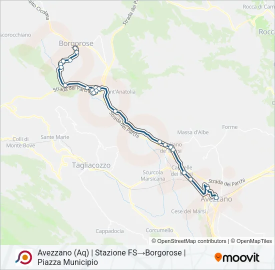 COTRAL Bus Line Map
