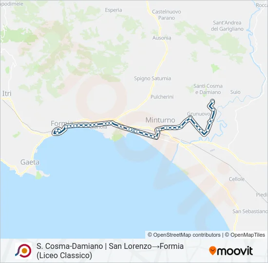 COTRAL Bus Line Map